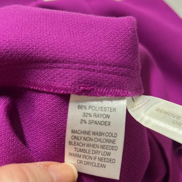 Loft Fuchsia Drop Waist Shift Dress - Picture 7 of 8